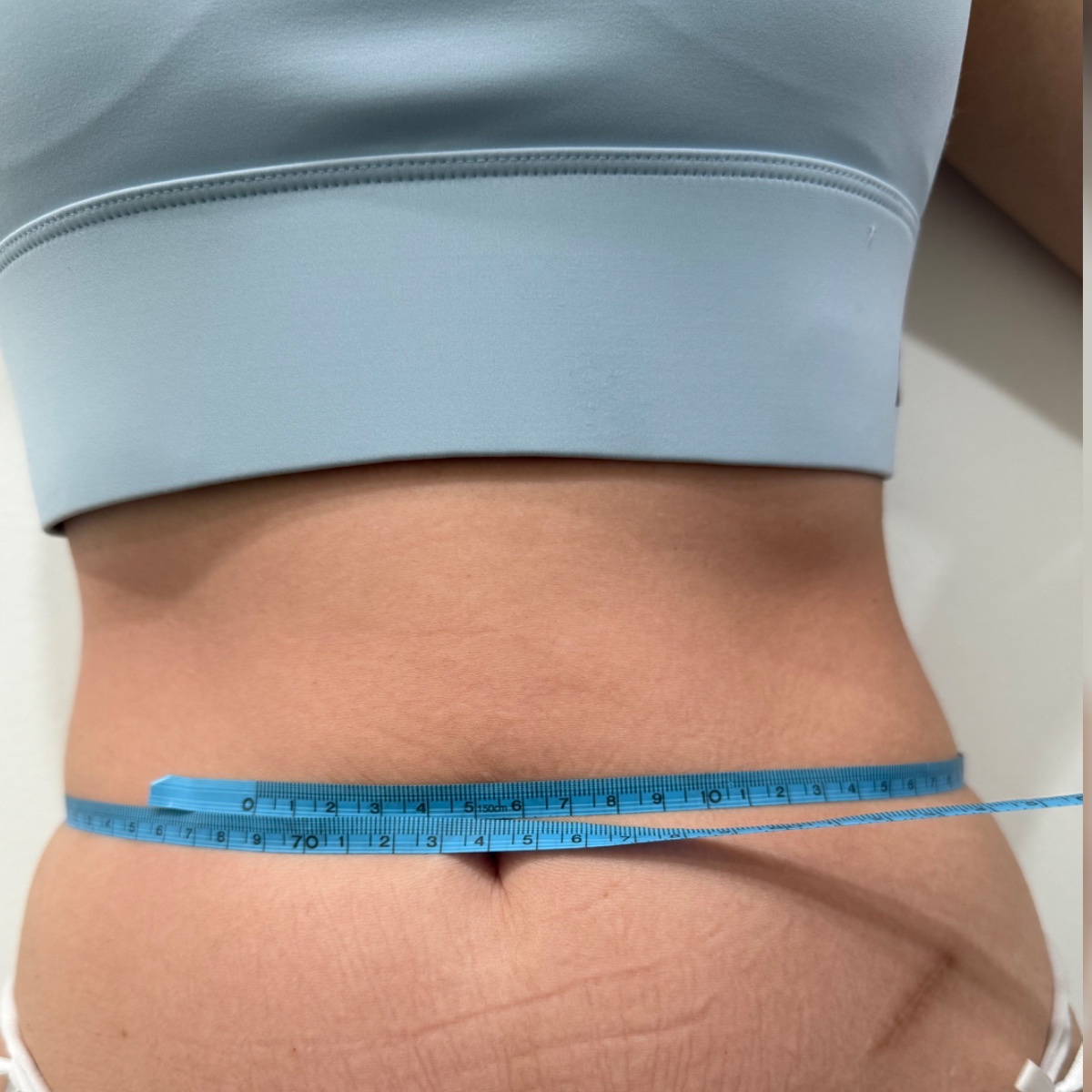 Selepas: Waist line 75cm to 69cm